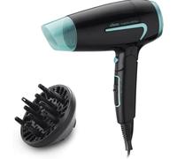 Ufesa Trip & Dry Secador de Pelo Compacto, Plegable, 1600W, 2 Velocidades, 2 Temperaturas, Difusor y Concentrador, Ideal Viaje