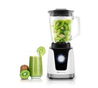 Ufesa White Gold Batidora de Vaso, 1500W Potencia, Jarra de Cristal 1,5L, Regulador de Velocidad con luz LED, Pica Hielo, 6 Cuchillas Extraibles de Acero Inoxidable, 2 Velocidades + TURBO