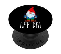 Uff Da Navidad Sueco Tomte Jardín GNOME Navidad Dios Jul PopSockets PopGrip Adhesivo
