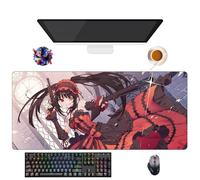 UfgDGS - Alfombrilla de ratón Anime Date a Live Tokisaki Kurumi | Alfombra XXL lavable con bordes reforzados (90 cm x 40 cm x 3 mm) | Superficie duradera y antideslizante (14)