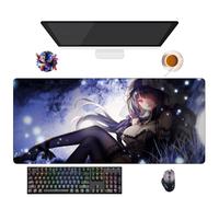 UfgDGS - Alfombrilla de ratón Anime Date a Live Tokisaki Kurumi | Alfombra XXL lavable con bordes reforzados (90 cm x 40 cm x 3 mm) | Superficie duradera y antideslizante (1)