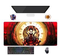UfgDGS - Alfombrilla de ratón Anime Date a Live Tokisaki Kurumi | Alfombra XXL lavable con bordes reforzados (90 cm x 40 cm x 3 mm) | Superficie duradera y antideslizante (11)
