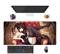 UfgDGS - Alfombrilla de ratón Anime Date a Live Tokisaki Kurumi | Alfombra XXL lavable con bordes reforzados (90 cm x 40 cm x 3 mm) | Superficie duradera y antideslizante (16)