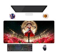 UfgDGS - Alfombrilla de ratón Anime Date a Live Tokisaki Kurumi | Alfombra XXL lavable con bordes reforzados (90 cm x 40 cm x 3 mm) | Superficie duradera y antideslizante (2)