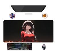 UfgDGS - Alfombrilla de ratón Anime Date a Live Tokisaki Kurumi | Alfombra XXL lavable con bordes reforzados (90 cm x 40 cm x 3 mm) | Superficie duradera y antideslizante (4)