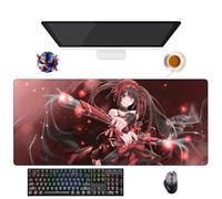 UfgDGS - Alfombrilla de ratón Anime Date a Live Tokisaki Kurumi | Alfombra XXL lavable con bordes reforzados (90 cm x 40 cm x 3 mm) | Superficie duradera y antideslizante (15)