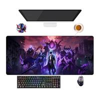 UfgDGS Alfombrilla de ratón Anime Solo Leveling | Alfombrilla de ratón XXL impermeable (90 cm x 40 cm x 3 mm) | Base antideslizante de goma | Protección de teclado y ratón para PC y portátiles (14)