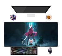 UfgDGS - Alfombrilla de ratón Hollow Game Knight | Alfombra XXL lavable con bordes reforzados (90 cm x 40 cm x 3 mm) | Superficie duradera y antideslizante (6)