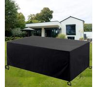 UFGFYTT - Funda impermeable para jardín, exterior, 210 x 145 x 110 cm, LxWxH, cortavientos, 420 D, Oxford, tallas personalizables, lona protectora, mesa de jardín al aire libre rectangular