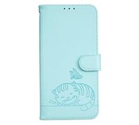 Ufgoszvp Funda de piel para Motorola Moto Edge 40 Neo, con tarjetero, magnética, a prueba de golpes, para Motorola Moto Edge 40 Neo, color verde menta