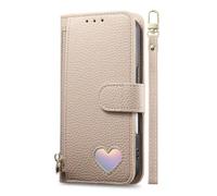 Ufgoszvp Funda de piel sintética para Motorola Moto E15/G05 a prueba de golpes con cierre magnético, cierre magnético, soporte de visualización, funda con tarjetero caqui