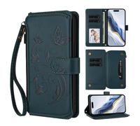 Ufgoszvp Funda para Coolpad Cool 30 Eco de piel sintética en relieve, diseño de flores de buttrefly a prueba de golpes, cierre magnético, soporte de visualización, funda para portátil con tarjetero