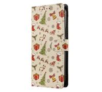 Ufgoszvp Funda para OnePlus Nord 4 5G con soporte para tarjetas, diseño de Navidad, de piel, a prueba de golpes, cierre magnético, protección para OnePlus Nord 4 5G, diseño 5