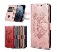 Ufgoszvp Funda para Realme C75 4G, diseño de ciervo de la suerte en relieve, a prueba de golpes, de piel sintética, con tapa para teléfono, TPU con soporte para tarjetas, funda protectora magnética