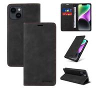 Ufgoszvp Funda para Realme C75 4G, funda de piel, plegable, con tarjetero, resistente a los golpes, para Realme C75 4G, color negro