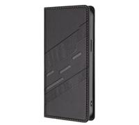 Ufgoszvp Funda para Ulefone Note 19, a prueba de golpes, de piel sintética, con empalme 3D, funda protectora delgada con soporte magnético para tarjetas para Ulefone Note 19, color negro