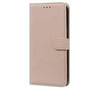 Ufgoszvp Funda tipo cartera para OPPO A73 2020 con tarjeteros, funda de piel sintética con patrón de lichee, funda para teléfono con soporte para visualización a prueba de golpes, para mujeres y