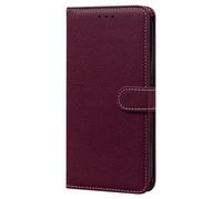 Ufgoszvp Funda tipo cartera para OPPO A73 2020 con tarjeteros, funda de piel sintética con patrón de lichee, funda para teléfono con soporte para visualización a prueba de golpes, para mujeres y