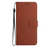 Ufgoszvp Funda tipo cartera para Realme C75 4G con tarjetero de piel sintética a prueba de golpes, ranuras para tarjetas de crédito, funda protectora para Realme C75 4G, color marrón
