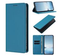 Ufgoszvp Funda tipo cartera para Vivo Y19S 4G, a prueba de golpes, de piel sintética, con ranuras para tarjetas, función atril, interior magnético, funda tipo libro para Vivo Y19S 4G, color azul claro
