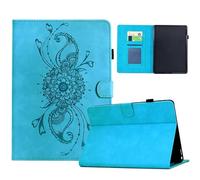 Ufgoszvp Funda tipo libro para Lenovo Tab P11 2ª generación TB-350 - Funda de piel de primera calidad con diseño de mandala en relieve, funda inteligente con tarjetero, apagado y encendido automático