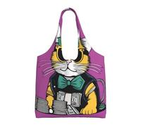 UFhgjjb Bolsas de lona con impresión de gestión financiera, bolsas de almacenamiento para mujeres, bolsa de compras y mudanzas, viajes en la playa, vida diaria, Gestión financiera, Talla única