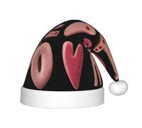 UFhgjjb Gorro de Navidad con estampado de letras de amor para niños, gorro de vacaciones para Navidad, Año Nuevo, recuerdos de fiesta, gorra cálida unisex