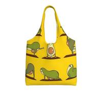 UFhgjjb Hermosas bolsas de lona con estampado de caballo blanco, bolsas de almacenamiento para mujeres, bolsa de compras y mudanzas, viajes en la playa, vida diaria, Yoga de aguacate, Talla única