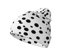 UFhgjjb Orca Killer Whale Print - Gorro de punto suave y cálido para clima frío, diseño unisex para exteriores y uso doméstico, Lunares blancos y negros., Talla única