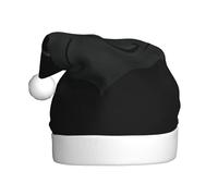 UFhgjjb Sombrero de Navidad para adultos, sombrero de Papá Noel festivo, unisex, con estampado de emoticono de amor triste, gorro de Navidad de felpa para fiestas