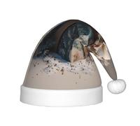 UFhgjjb The beauty of gift box Print Christmas Hat for Kids - Holiday Headwear for Christmas, New Year Favors Party Favors - Unisex Warm Cap