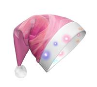 UFhgjjb The mysterious pear Print LED Christmas Hat for Adults - Sombrero festivo de Papá Noel, gorro unisex de felpa para Navidad, Año Nuevo