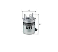 UFI de Combustible para Nissan X-Trail 2.0 DCI All Mode 4x4-i Renault Koleos