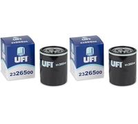 UFI Filters, Filtro de Aceite 23.265.00, Filtro de Aceite de Recambio, Apto para Coches, Apto para Modelos Chrysler, Citroen, Fiat, Ford, Honda, Hyundai, Kia, Mazda, Peugeot y Volvo (Paquete de 2)
