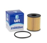 UFI Filters, Filtro de Aceite 25.060.00, Filtro de Aceite de Recambio, Apto para Coches, Apto para Modelos Citroen, Fiat, Ford, Jaguar, Lancia, Land Rover, Mini, Opel, Peugeot, Toyota y Volvo