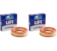 UFI Filters, Filtro de Aire 27.719.00, Filtro de Aire de Recambio, Apto para Coches, Apto para Modelos Atkinson, Fiat, FSO Fiat Polski, Lada VAZ, Lancia, Seat y Zastava Yugo (Paquete de 2)