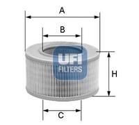 UFI Filters Filtro de aire (de coche) para FIAT: Seicento (Ref: 30.145.01)