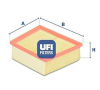 UFI Filters Filtro de aire (de coche) para FORD: Fiesta, Ecosport, Courier, Ka, B-Max & MAZDA: 2 (Ref: 30.390.00)