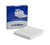 UFI Filters, Filtro de Habitáculo de Carbono Activo 53.190.00, Filtro de Habitáculo de Recambio, Apto para Coches, Apto para Modelos Seat, Skoda y Volkswagen