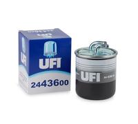 UFI Filters, Filtro Gasoil 24.436.00, Filtro de Combustible Diésel de Recambio, Apto para Coches, Apto para Modelos de Chrysler, Mercedes Benz, Mitsubishi, Optare Group y Smart
