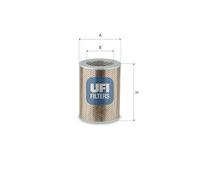UFI Filters Filtro hidráulico, dirección (Ref: 25.681.00)