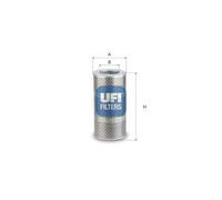 UFI Filters Filtro hidráulico, dirección (Ref: 25.683.00)