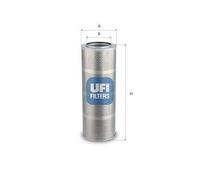 UFI Filters Filtro hidráulico, dirección (Ref: 25.909.00)