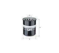 UFI Filters Filtro hidráulico, dirección (Ref: 80.047.00)