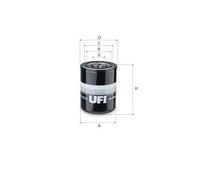 UFI Filters Filtro, sistema hidráulico operador (Ref: 80.139.00)