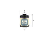 UFI Filters Filtro, sistema hidráulico operador (Ref: 83.065.00)