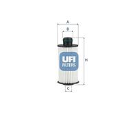 UFI Filtro De Aceite Para Alfa Romeo Stelvio 2.2 D Q4 Giulia