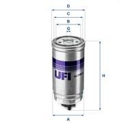UFI Filtro de Combustible Apto para BMW 5er