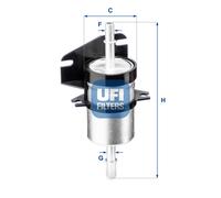 UFI Filtro de Combustible Apto para Fiat Seicento / 600
