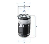 UFI Filtro de Combustible Apto para Hyundai i30 Kia Sorento III